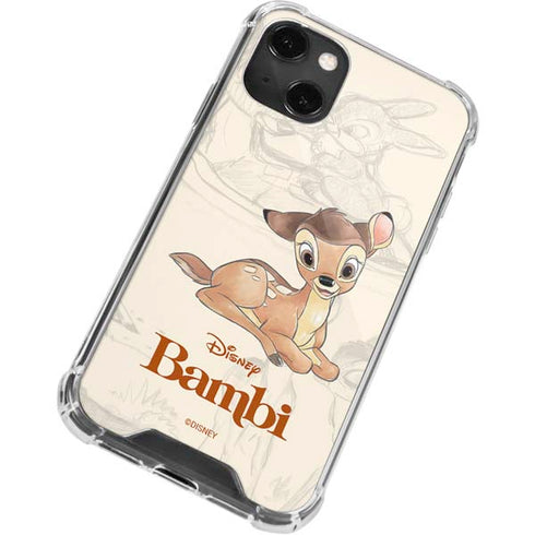 Disney Bambi Sketched Portrait iPhone 13 Mini Clear Case