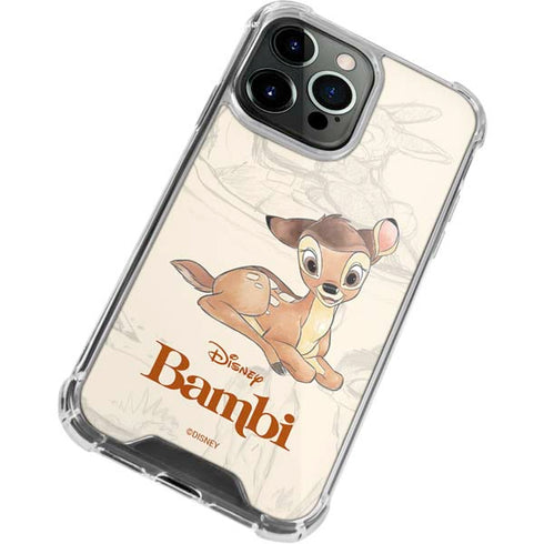 Disney Bambi Sketched Portrait iPhone 13 Pro Clear Case