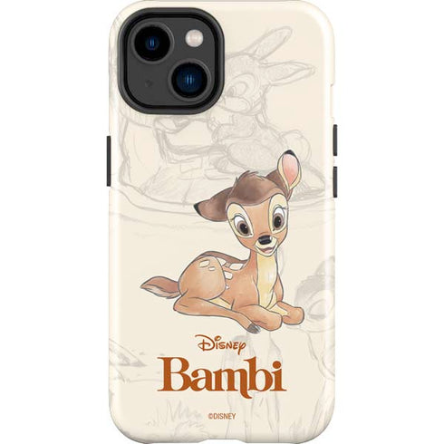 Disney Bambi Sketched Portrait iPhone 14 Plus Impact Case