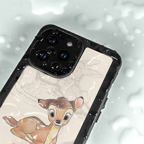 Disney Bambi Sketched Portrait iPhone 14 Pro Max Waterproof Case