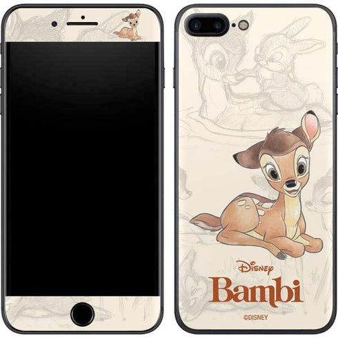 Disney Bambi Sketched Portrait iPhone 8 Plus Skin