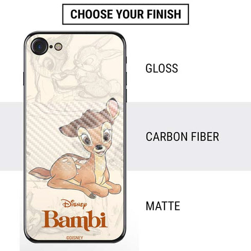 Disney Bambi Sketched Portrait iPhone SE (2nd & 3rd Gen) Skin
