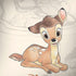 Disney Bambi Sketched Portrait iPhone X Skin
