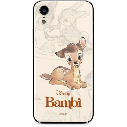 Disney Bambi Sketched Portrait iPhone XR Skin