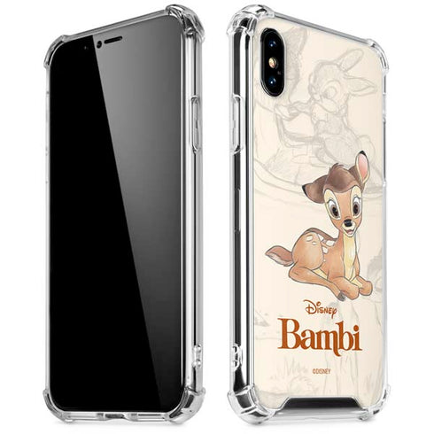 Disney Bambi Sketched Portrait iPhone XS Max Clear Case