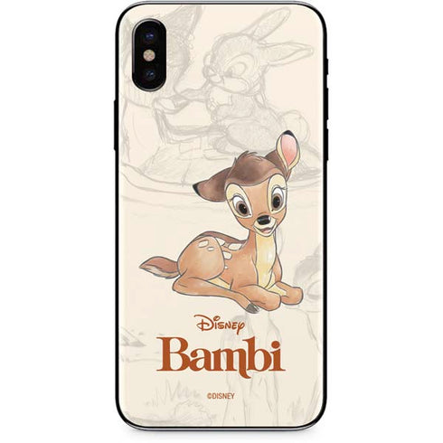 Disney Bambi Sketched Portrait iPhone XS Max Skin
