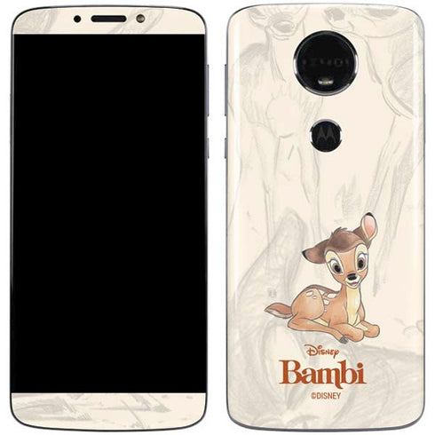 Disney Bambi Sketched Portrait Moto E5 Plus Skin