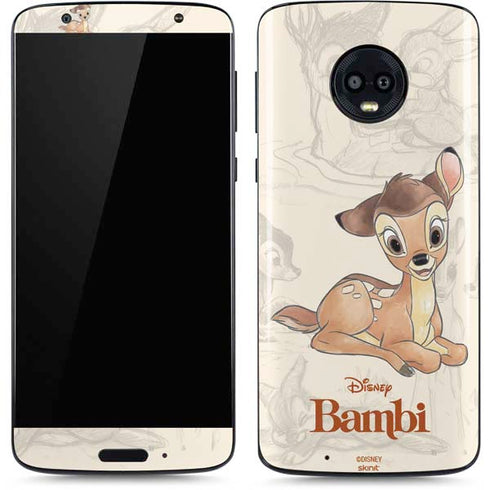 Disney Bambi Sketched Portrait Moto G6 Skin