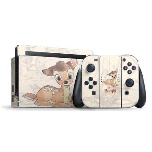 Disney Bambi Sketched Portrait Nintendo Switch Bundle Skin