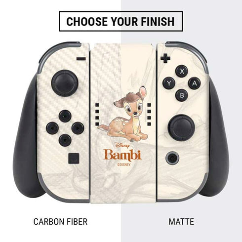 Disney Bambi Sketched Portrait Nintendo Switch Bundle Skin
