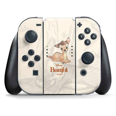 Disney Bambi Sketched Portrait Nintendo Switch (2017-2021) Joy-Con Controller Skin