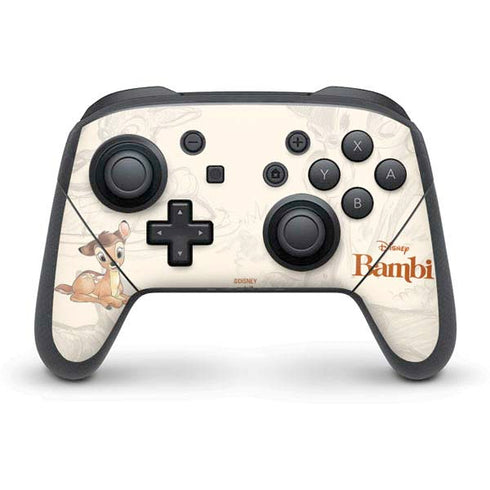 Disney Bambi Sketched Portrait Nintendo Switch Pro Controller Skin