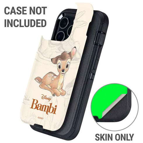 Disney Bambi Sketched Portrait Otterbox Defender iPhone Skin
