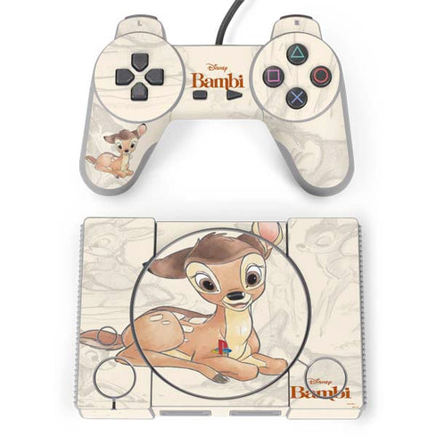 Disney Bambi Sketched Portrait PlayStation Classic Bundle Skin