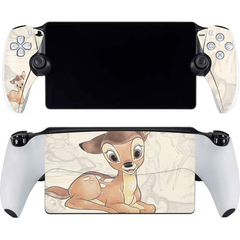 Disney Bambi Sketched Portrait PlayStation Portal Remote Player Skin