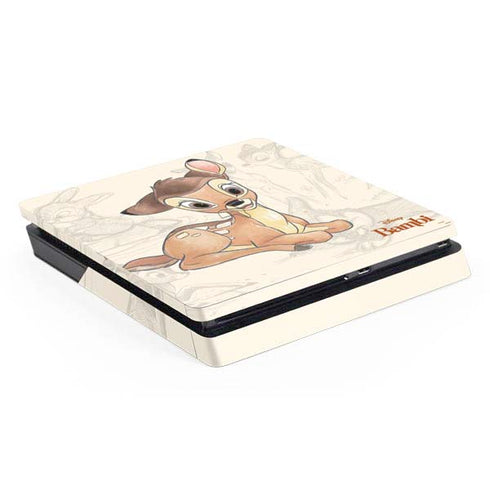 Disney Bambi Sketched Portrait PS4 Slim Skin