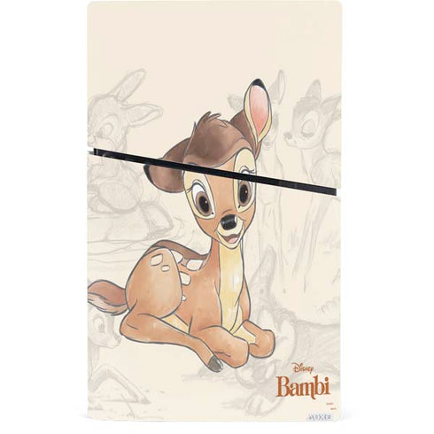 Disney Bambi Sketched Portrait PS5 Slim Digital Edition Console Skin