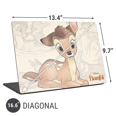 Disney Bambi Sketched Portrait Universal Laptop 16.6in (13.4 x 9.7in) Skin