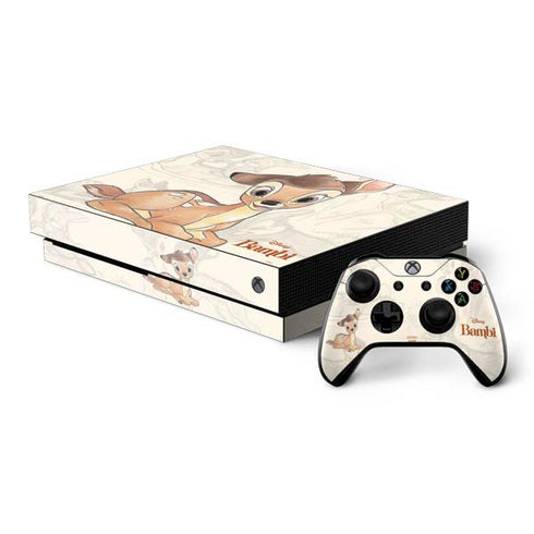 Disney Bambi Sketched Portrait Xbox One X Bundle Skin