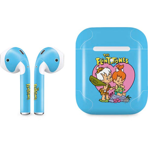 The Flinstones Bamm-Bamm and Pebbles Apple AirPods 2 Skin