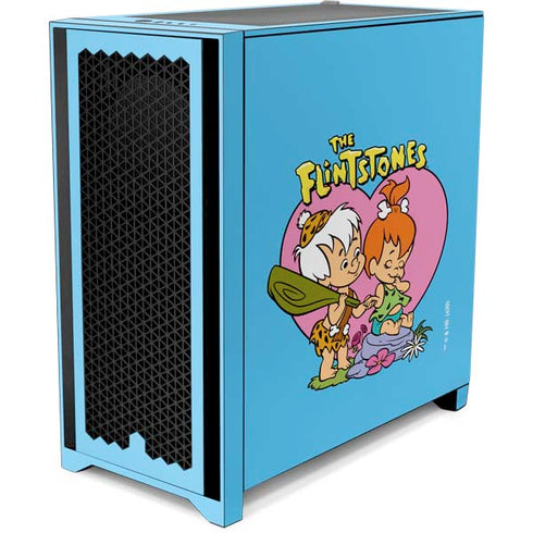 The Flinstones Bamm-Bamm and Pebbles Corsair 4000D Tempered Glass Mid-Tower ATX Case Skin