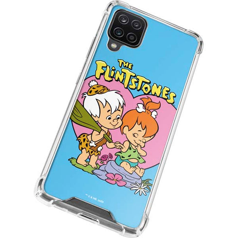 The Flinstones Bamm-Bamm and Pebbles Galaxy A12 Clear Case