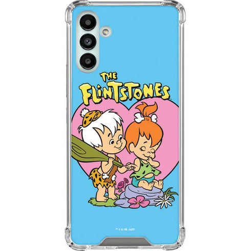 The Flinstones Bamm-Bamm and Pebbles Galaxy A13 5G Clear Case
