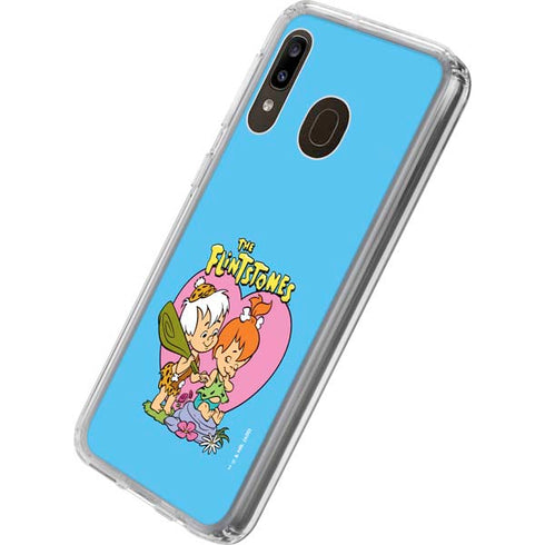 The Flinstones Bamm-Bamm and Pebbles Galaxy A20 Clear Case