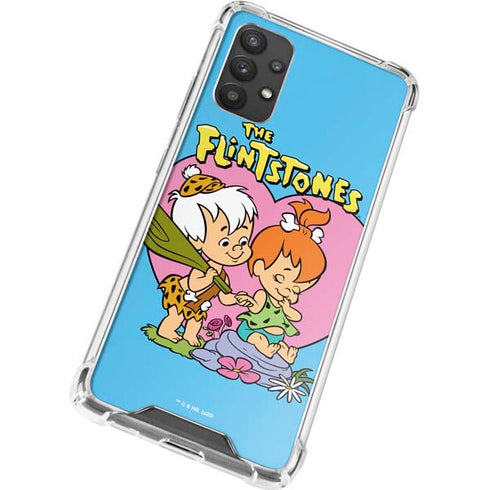 The Flinstones Bamm-Bamm and Pebbles Galaxy A32 5G Clear Case