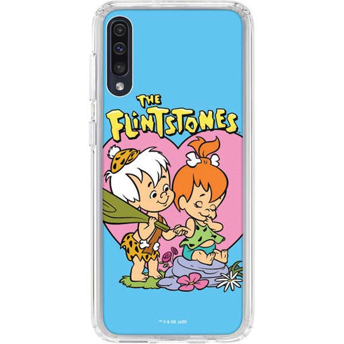 The Flinstones Bamm-Bamm and Pebbles Galaxy A50 Clear Case