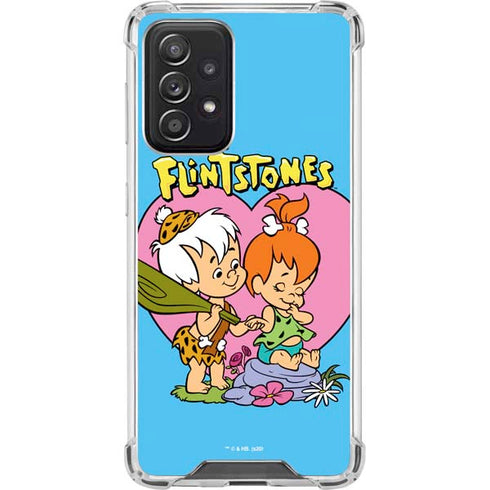 The Flinstones Bamm-Bamm and Pebbles Galaxy A52 5G Clear Case