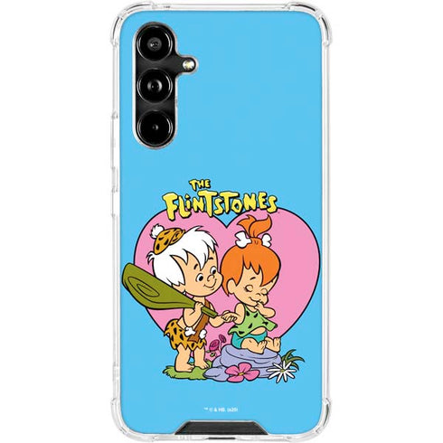 The Flinstones Bamm-Bamm and Pebbles Galaxy A54 5G Clear Case