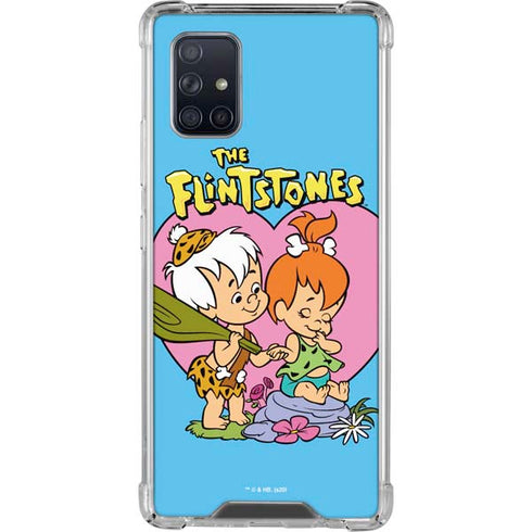 The Flinstones Bamm-Bamm and Pebbles Galaxy A71 5G Clear Case