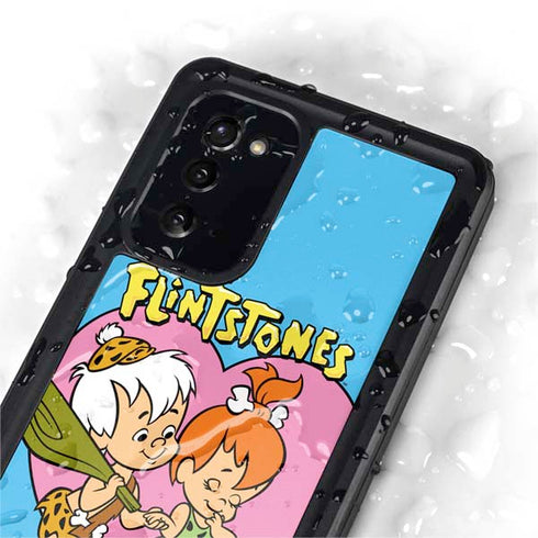 The Flinstones Bamm-Bamm and Pebbles Galaxy Note20 5G Waterproof Case