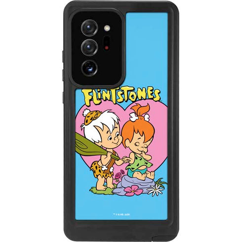 The Flinstones Bamm-Bamm and Pebbles Galaxy Note20 Ultra 5G Waterproof Case