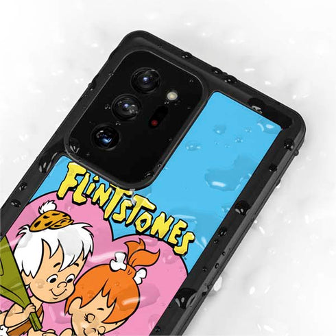 The Flinstones Bamm-Bamm and Pebbles Galaxy Note20 Ultra 5G Waterproof Case