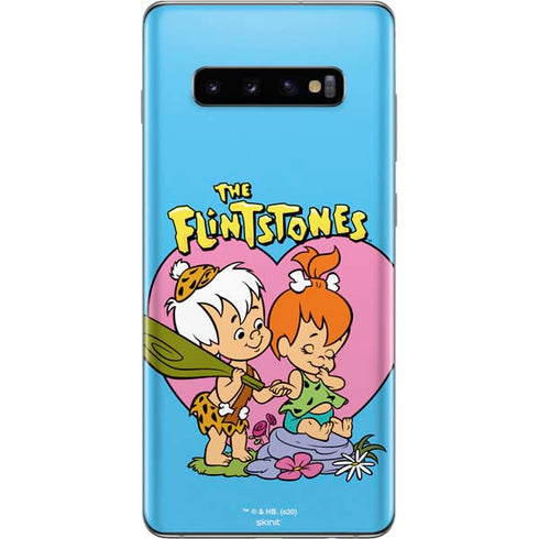 The Flinstones Bamm-Bamm and Pebbles Galaxy S10 Plus Skin