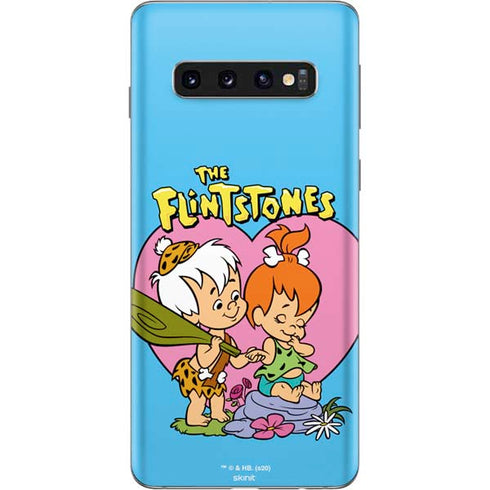 The Flinstones Bamm-Bamm and Pebbles Galaxy S10 Skin