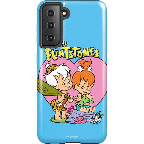 The Flinstones Bamm-Bamm and Pebbles Galaxy S21 5G Pro Case