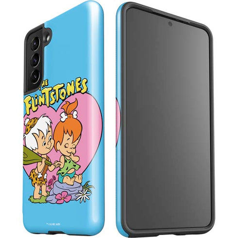 The Flinstones Bamm-Bamm and Pebbles Galaxy S21 5G Pro Case