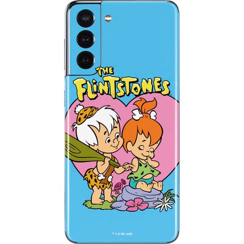 The Flinstones Bamm-Bamm and Pebbles Galaxy S21 5G Skin