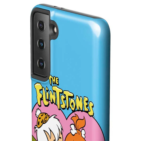 The Flinstones Bamm-Bamm and Pebbles Galaxy S21 FE Pro Case