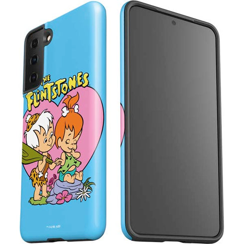 The Flinstones Bamm-Bamm and Pebbles Galaxy S21 FE Pro Case