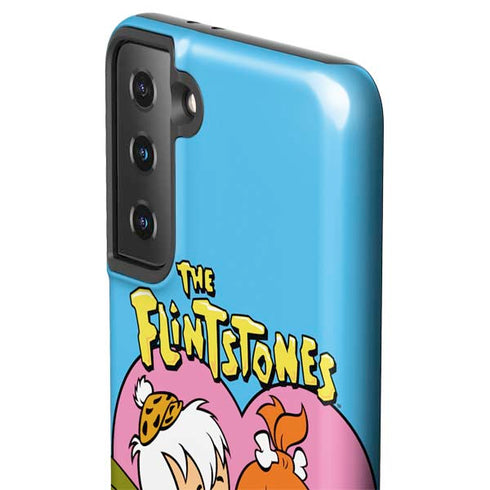 The Flinstones Bamm-Bamm and Pebbles Galaxy S21 Plus 5G Pro Case