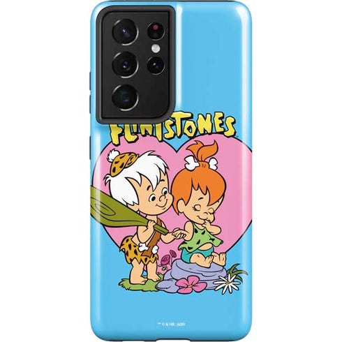 The Flinstones Bamm-Bamm and Pebbles Galaxy S21 Ultra 5G Pro Case