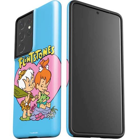 The Flinstones Bamm-Bamm and Pebbles Galaxy S21 Ultra 5G Pro Case