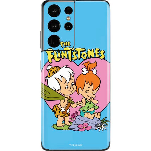The Flinstones Bamm-Bamm and Pebbles Galaxy S21 Ultra 5G Skin