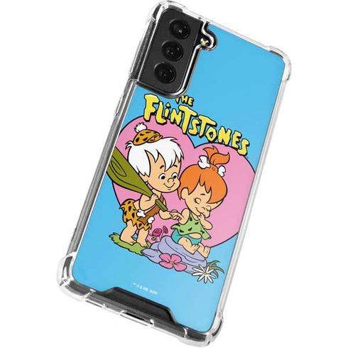 The Flinstones Bamm-Bamm and Pebbles Galaxy S22 Clear Case