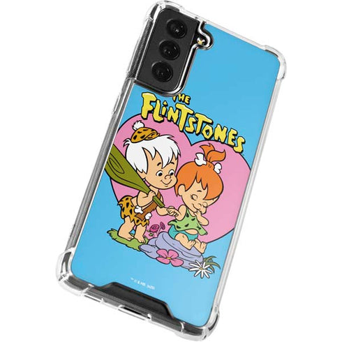 The Flinstones Bamm-Bamm and Pebbles Galaxy S22 Plus Clear Case