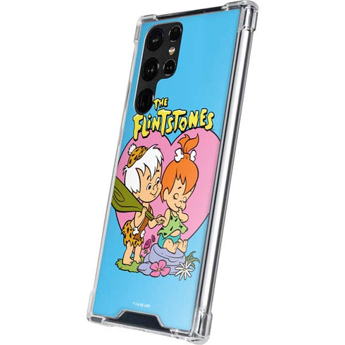 The Flinstones Bamm-Bamm and Pebbles Galaxy S22 Ultra Clear Case